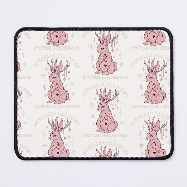 Item preview, Actually All Of My Systems Are Nervous Funny Jackalope Rabbit Graphic designed and sold by JapanAnimeS3.