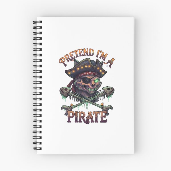 Item preview, Pretend I'm A Pirate - Spooky Cat designed and sold by Retro Whiskers.