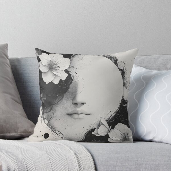 Item preview, Floral Reverie – Minimalist Line Art Print designed and sold by DarkinkArtPrint.