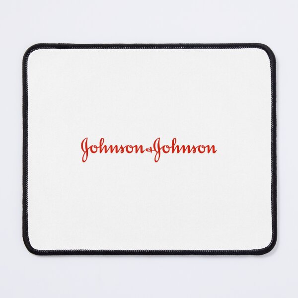 Item preview, Johnson & Johnson Logo Red Cursive Script Healthcare Company Brand Wordmark designed and sold by Sabine L Blau.
