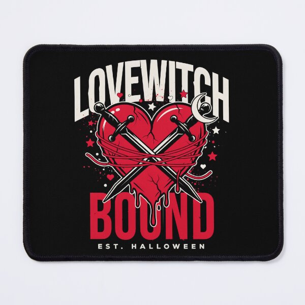 Item preview, Lovewitch Bound Heart Halloween Design Graphic Tee v14 designed and sold by DarylWelsh2024.