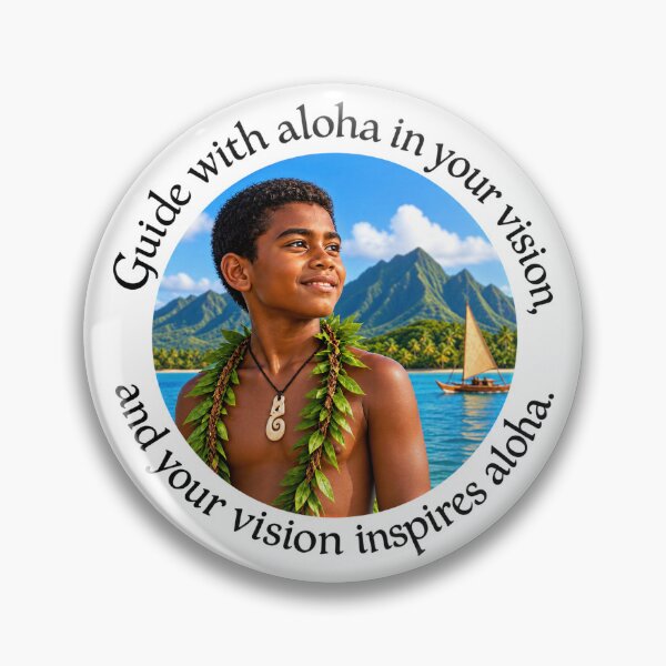 Item preview, Polynesian Leadership Proverb - Guide with aloha in your vision | Pacific Art designed and sold by ShakaLife.org.