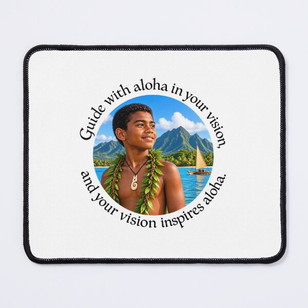 Item preview, Polynesian Leadership Proverb - Guide with aloha in your vision | Pacific Art designed and sold by ShakaLife.org.