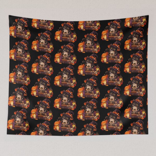 Item preview, Cozy Halloween Black Cat Witch – Coffee, Books & Pumpkin Spooky Season designed and sold by Vsajanas.