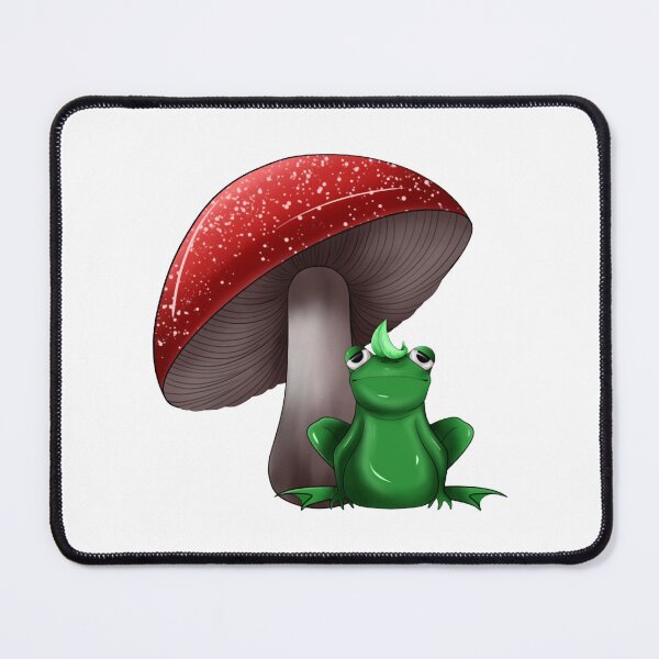 Item preview, Frog And Mushroom Cute Spooky Cottagecore Forest Art designed and sold by Creatrixdaema.