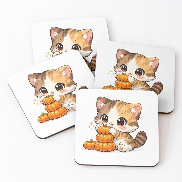 Item preview, Pumpkin Stack Kitty designed and sold by Sommium .