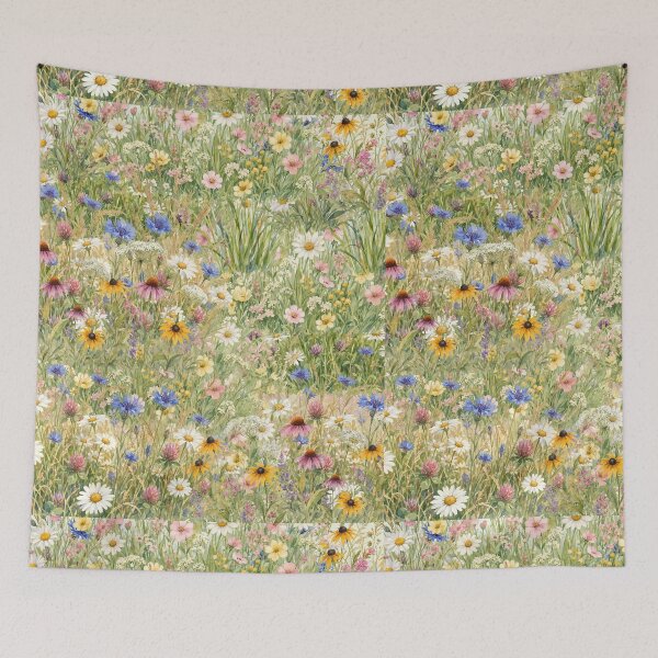 Item preview, Wild Bloom Wildflower Meadow Pattern designed and sold by roaaroaa.