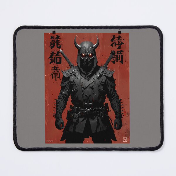Item preview, Cybernetic Horned Samurai Warrior Red Poster designed and sold by Alexdreamerart.