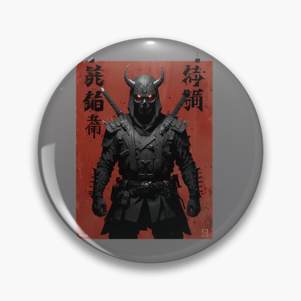 Item preview, Cybernetic Horned Samurai Warrior Red Poster designed and sold by Alexdreamerart.