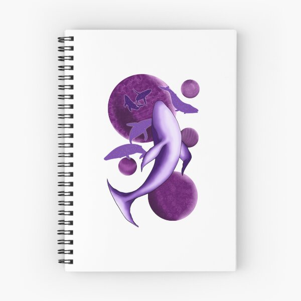 Item preview, Whales In Space Magenta Plum Cosmic Galaxy Art designed and sold by Creatrixdaema.
