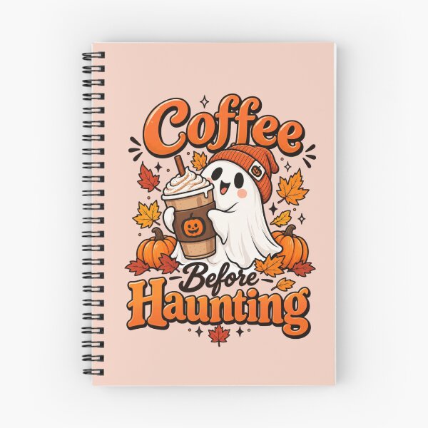 Item preview, Coffee Before Haunting – Cute Ghost Fall Coffee Halloween designed and sold by Sanika arts .