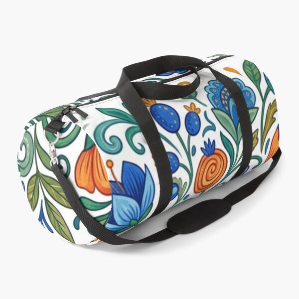 Item preview, Swirling blossoms in blue, orange, and green designed and sold by Sigtrix.