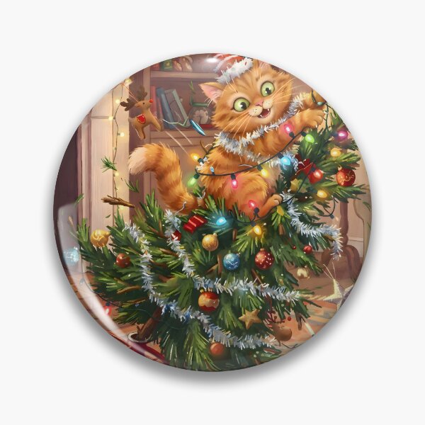 Item preview, Ginger Cat Christmas Chaos designed and sold by Sybille-Yates.