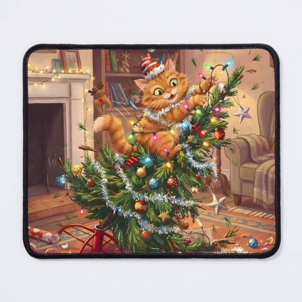 Item preview, Ginger Cat Christmas Chaos designed and sold by Sybille-Yates.