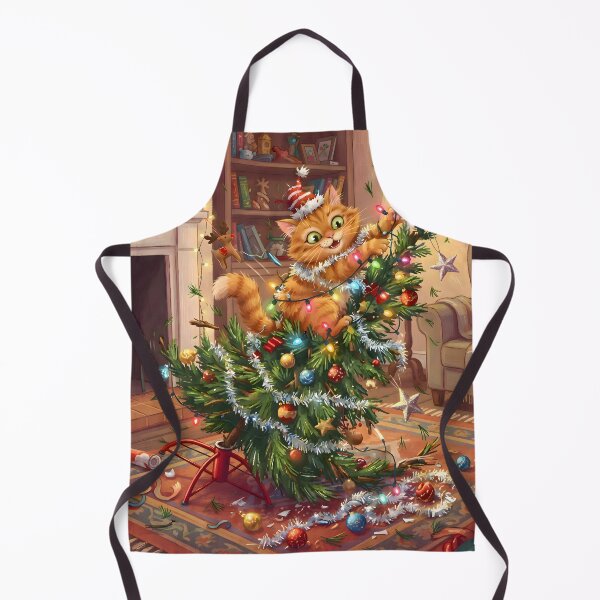Item preview, Ginger Cat Christmas Chaos designed and sold by Sybille-Yates.
