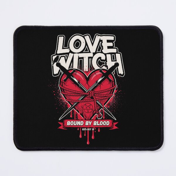 Item preview, Lovewitch Bound Heart Halloween Design Graphic Tee v15 designed and sold by DarylWelsh2024.