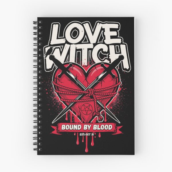 Item preview, Lovewitch Bound Heart Halloween Design Graphic Tee v15 designed and sold by DarylWelsh2024.