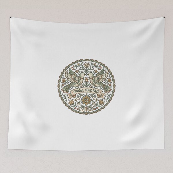 Item preview, Choose Your Path Folk Art designed and sold by Sanan Israyilli.