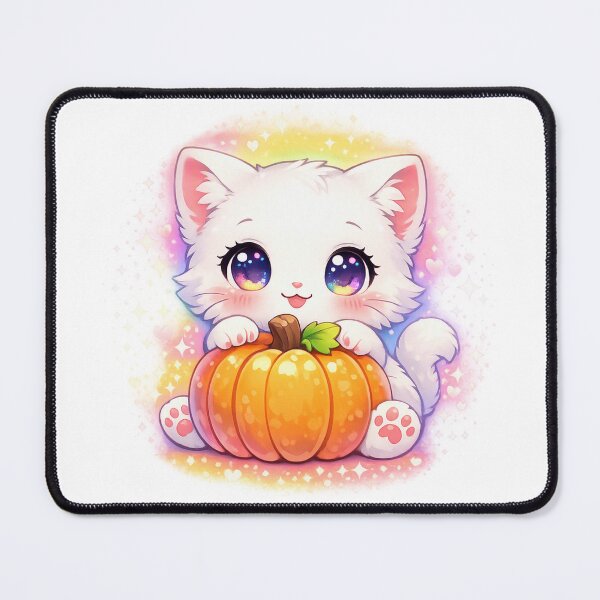 Item preview, Rainbow Eyes Pumpkin Kitty designed and sold by Sommium .