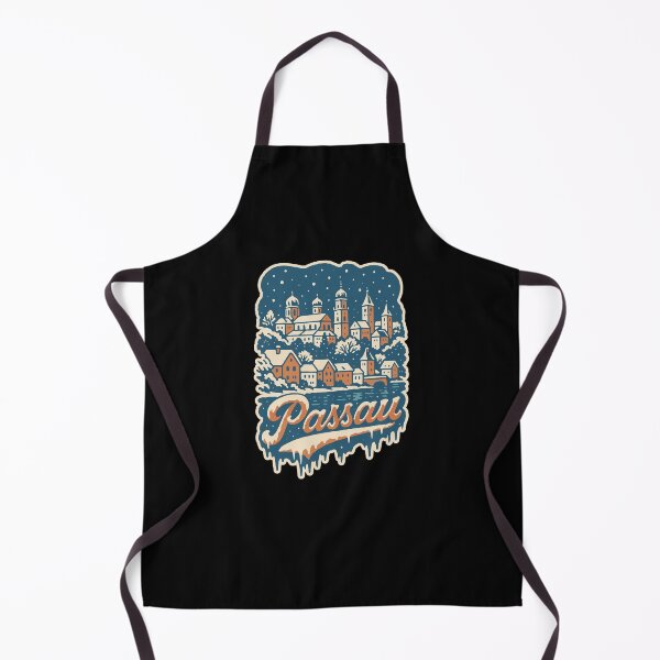 Item preview, Passau Bavaria Christmas Market Winter Illustration designed and sold by Boogosh.