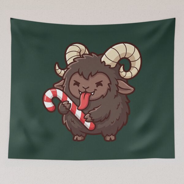 Item preview, Cute Little Krampus With Candy Cane designed and sold by Rariks.