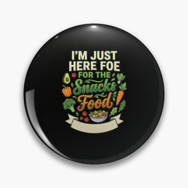 Item preview, I’m Just Here For The Vegan Snacks – Funny Vegan Plant Based Food Lover designed and sold by AmeliaShirts.