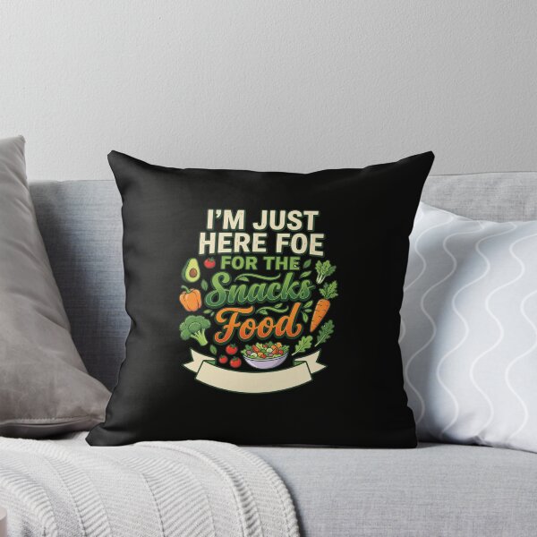 Item preview, I’m Just Here For The Vegan Snacks – Funny Vegan Plant Based Food Lover designed and sold by AmeliaShirts.