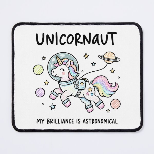 Item preview, Unicorn Astronaut My Brilliance Is Astronomical designed and sold by ShirtWreck.