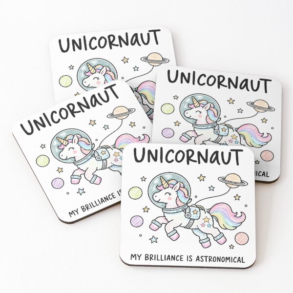 Item preview, Unicorn Astronaut My Brilliance Is Astronomical designed and sold by ShirtWreck.