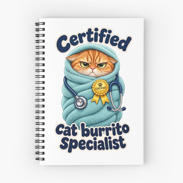 Item preview, Certified Cat Burrito Specialist - Funny Vet Tech designed and sold by ManxCatAndy.
