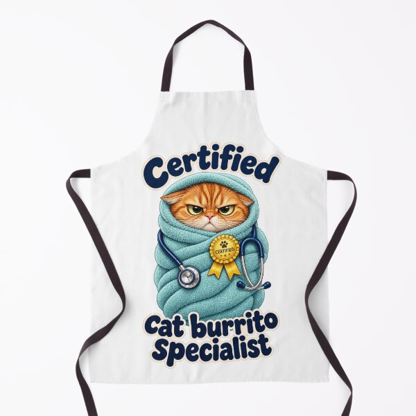 Item preview, Certified Cat Burrito Specialist - Funny Vet Tech designed and sold by ManxCatAndy.