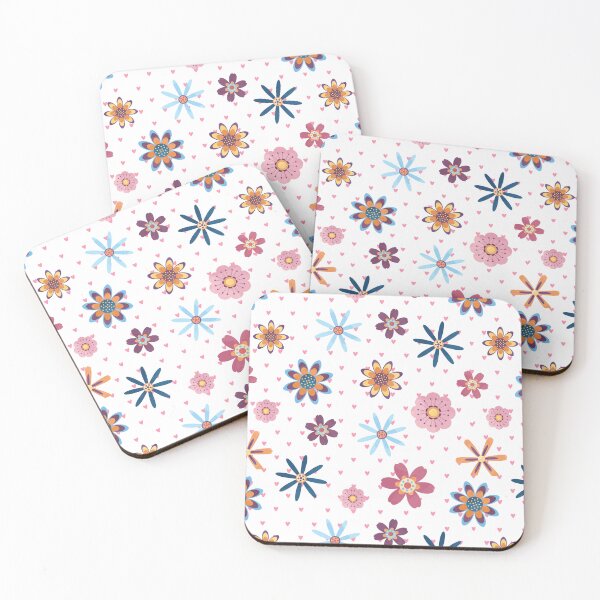 Item preview, Retro Floral Pattern Colorful Flowers designed and sold by roaaroaa.