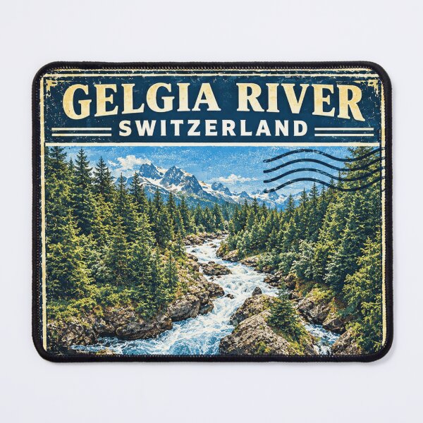 Item preview, Gelgia River Switzerland Stamp designed and sold by maximinano100k.