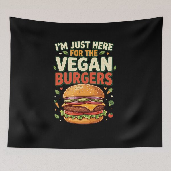 Item preview, Copy of I’m Just Here For The Vegan Burgers– Funny Vegan Plant Based Food Lover designed and sold by AmeliaShirts.
