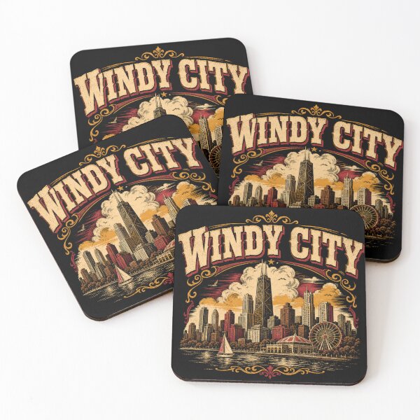 Item preview, Chicago City windy City Sticker  designed and sold by mnkyride.