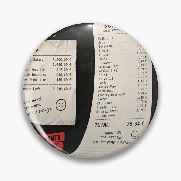 Item preview, My Salary vs. My Groceries – Same Job, Smaller Life designed and sold by Zunny91.