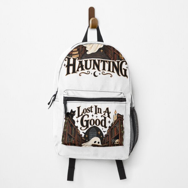 Item preview, Lost In A Good Haunting – Ghost Reading Book in Haunted Library | Spooky Book Lover Halloween designed and sold by Sanika arts .