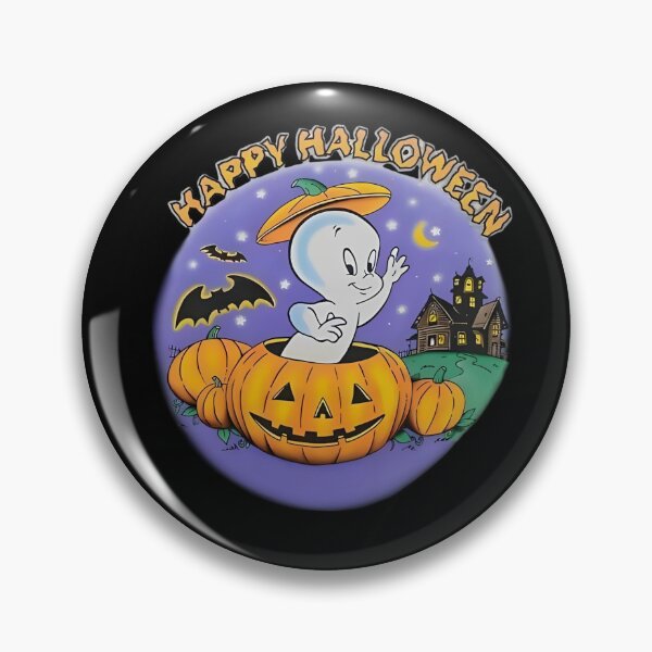Aperçu de l'œuvre Casper The Friendly Ghost Happy Halloween Pumpkin créée et vendue par Strayplaym.