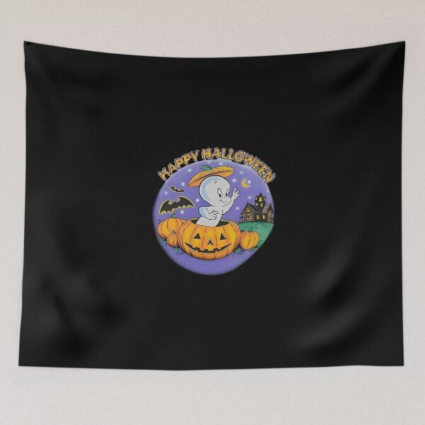 Item preview, Casper The Friendly Ghost Happy Halloween Pumpkin designed and sold by Strayplaym.