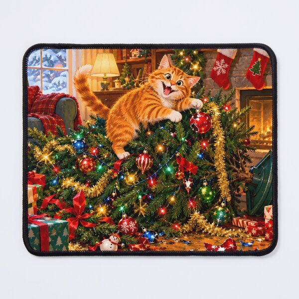 Item preview, Crazy Cat Christmas Chaos designed and sold by Sybille-Yates.