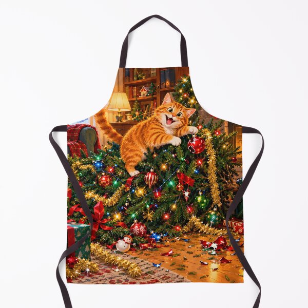 Item preview, Crazy Cat Christmas Chaos designed and sold by Sybille-Yates.