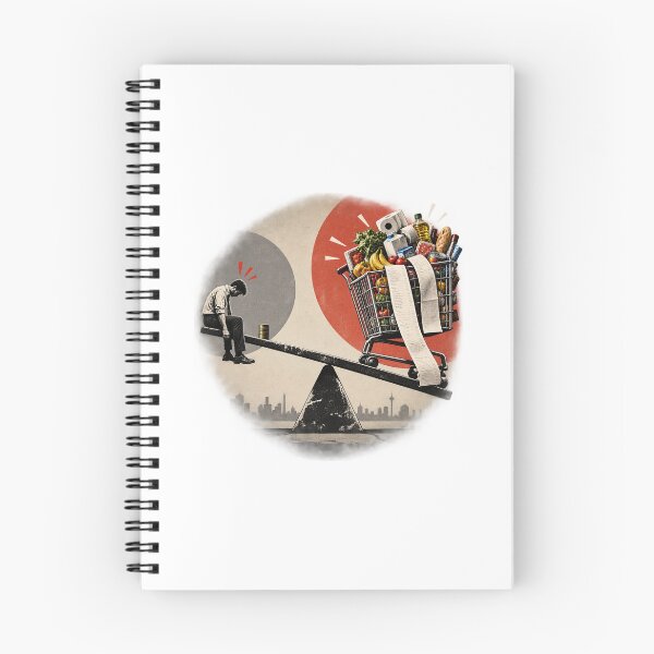 Item preview, The Cost of Living – Visual Inflation Satire designed and sold by Zunny91.