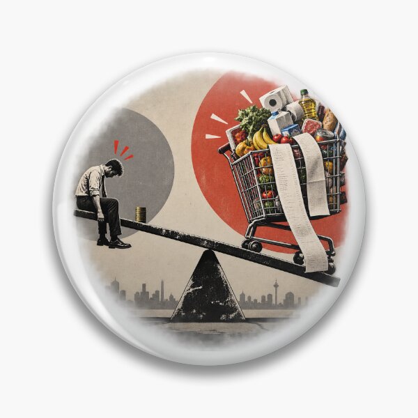 Item preview, The Cost of Living – Visual Inflation Satire designed and sold by Zunny91.