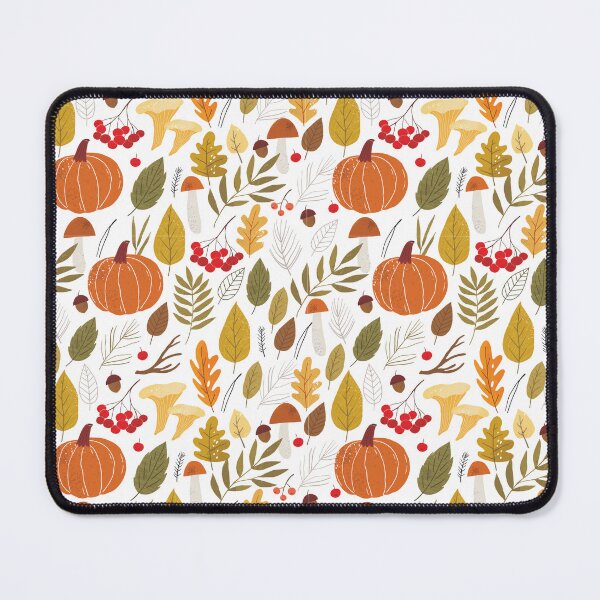 Item preview, Autumn Pumpkin Leaf Mushroom Pattern designed and sold by roaaroaa.