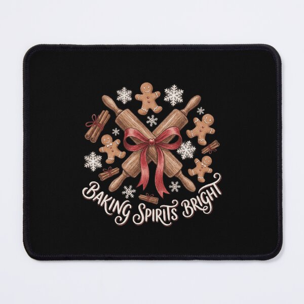 Item preview, Baking Spirits Bright Gingerbread Rolling Pin Christmas Baker designed and sold by TeNovaStudio.