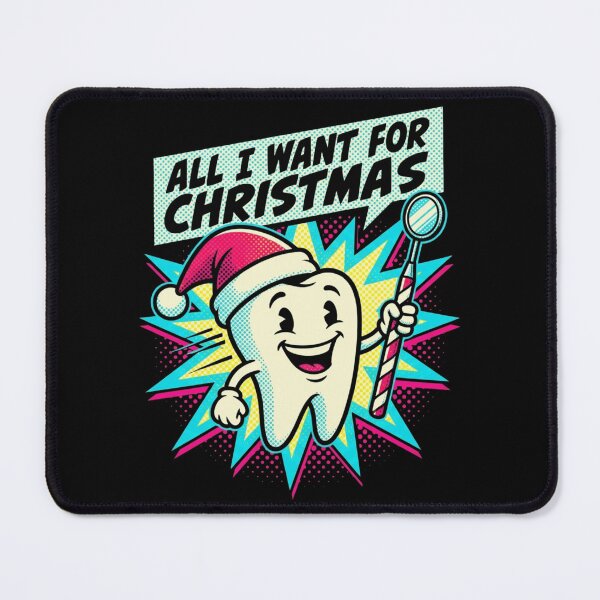 Item preview, All I Want For Christmas Funny Dentist Tooth Santa Hat designed and sold by TeNovaStudio.