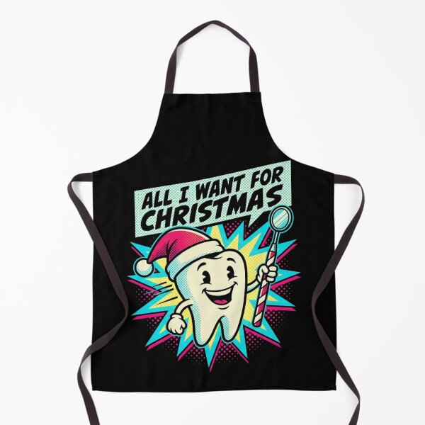 Item preview, All I Want For Christmas Funny Dentist Tooth Santa Hat designed and sold by TeNovaStudio.