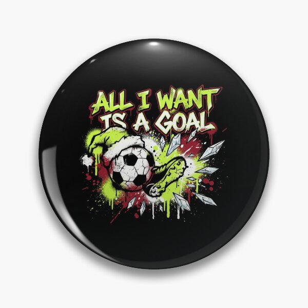 Item preview, All I Want Is A Goal Soccer Christmas Graffiti Santa Hat designed and sold by TeNovaStudio.