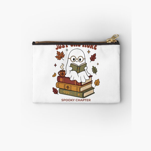 Item preview, Just One More Spooky Chapter Cute Ghost Book Lover Halloween Sticker designed and sold by wildsilencee.