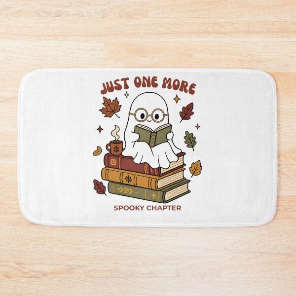 Item preview, Just One More Spooky Chapter Cute Ghost Book Lover Halloween Sticker designed and sold by wildsilencee.